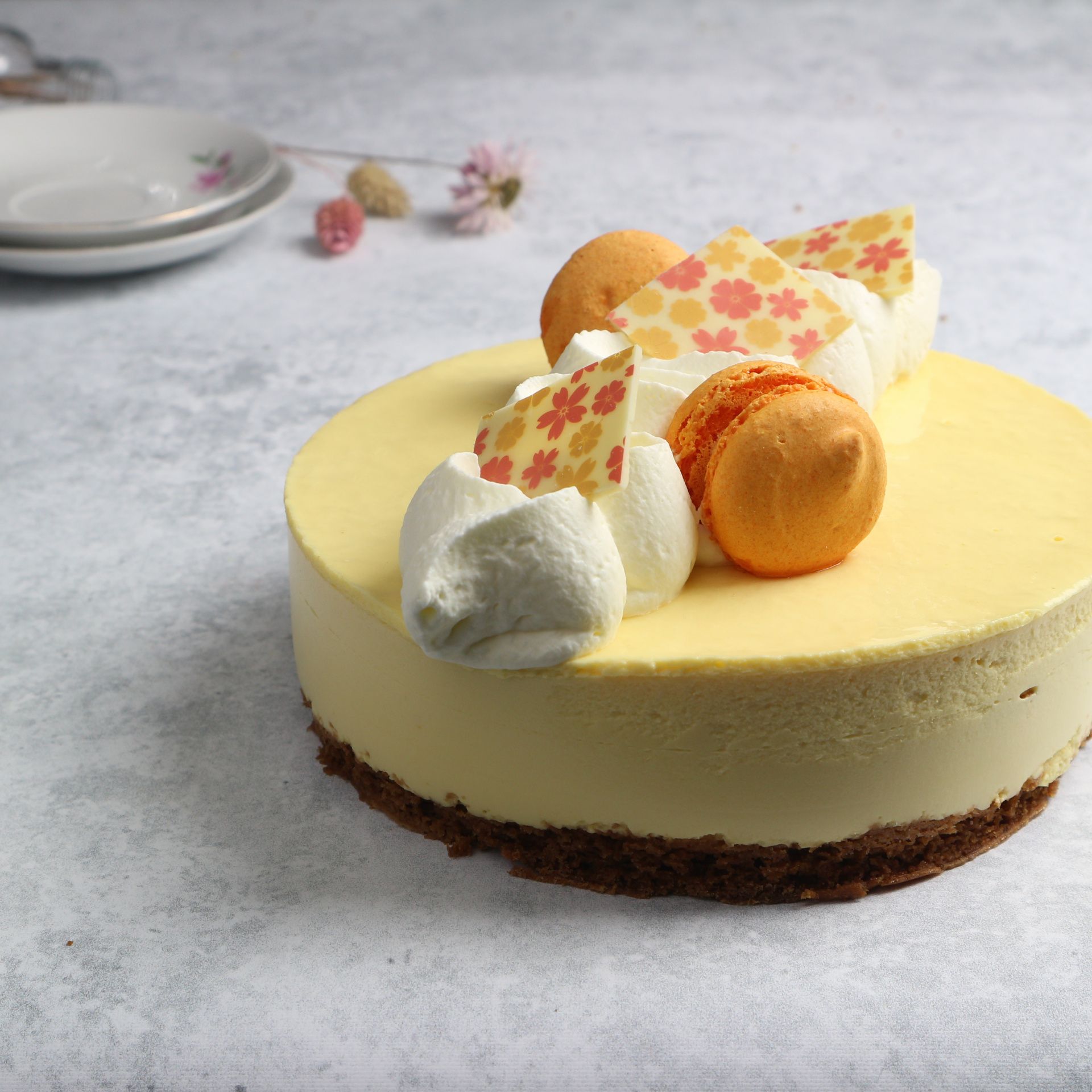 Mango/passie taartje